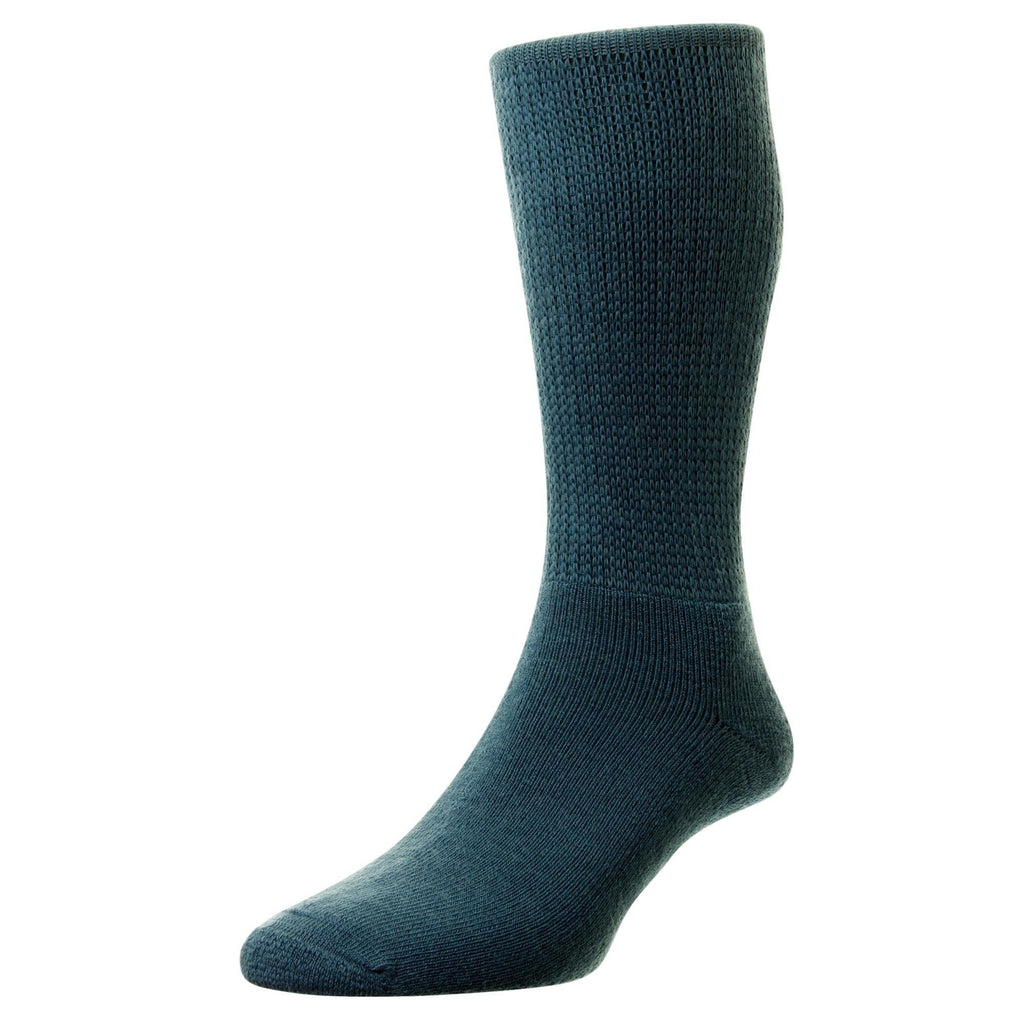 Hj Hall Wool Diabetic Socks - Airforce - Utility Bear