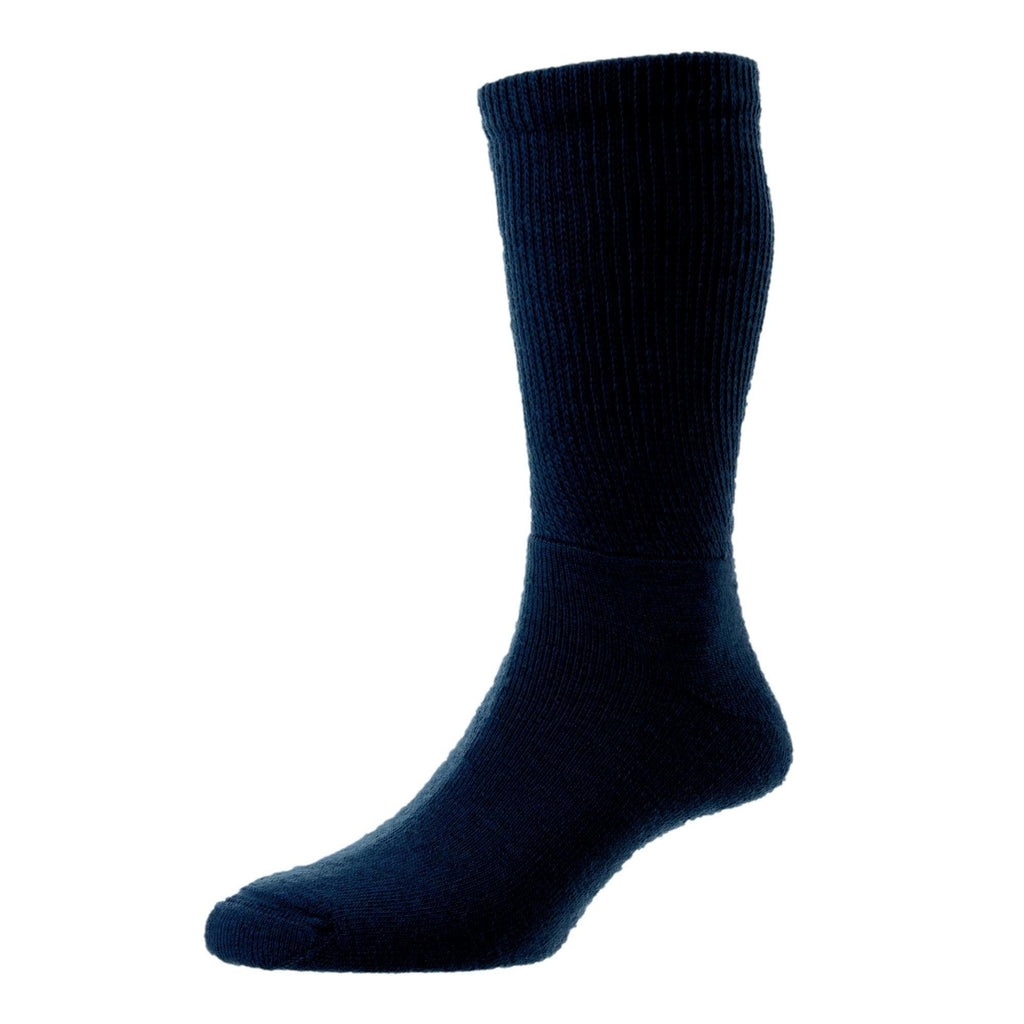 Hj Hall Wool Diabetic Socks - Navy - Utility Bear
