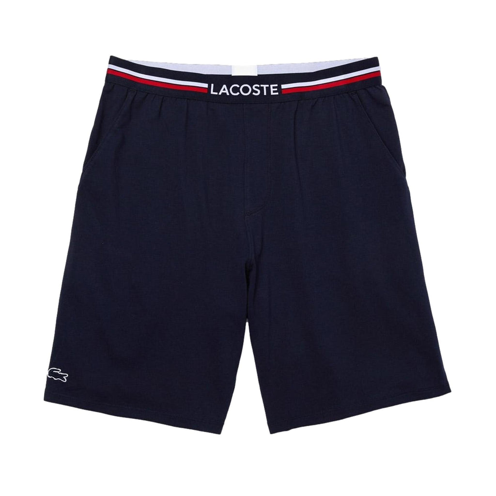 Lacoste Pyjama Shorts With Three Tone Waistband - Navy - Utility Bear