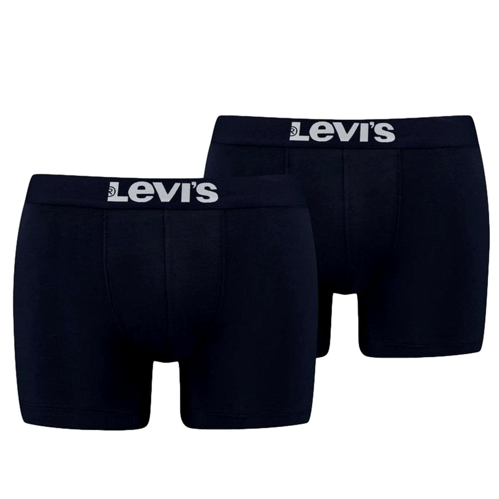Levi'S 2 Pack Solid Basic Boxer Brief - Navy - Utility Bear