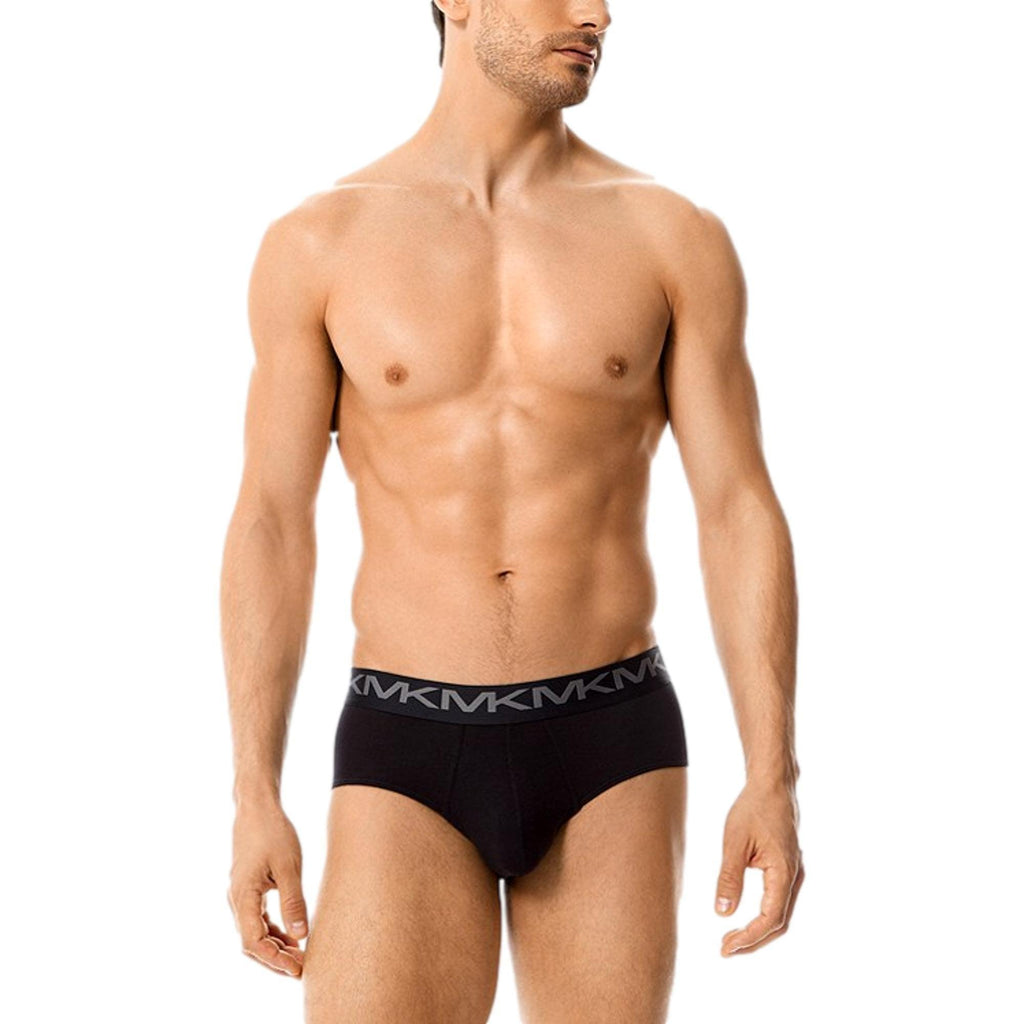 Michael Kors Stretch Factor Cotton Low Rise Brief 3 Pack - Navy/Grey/Black - Utility Bear