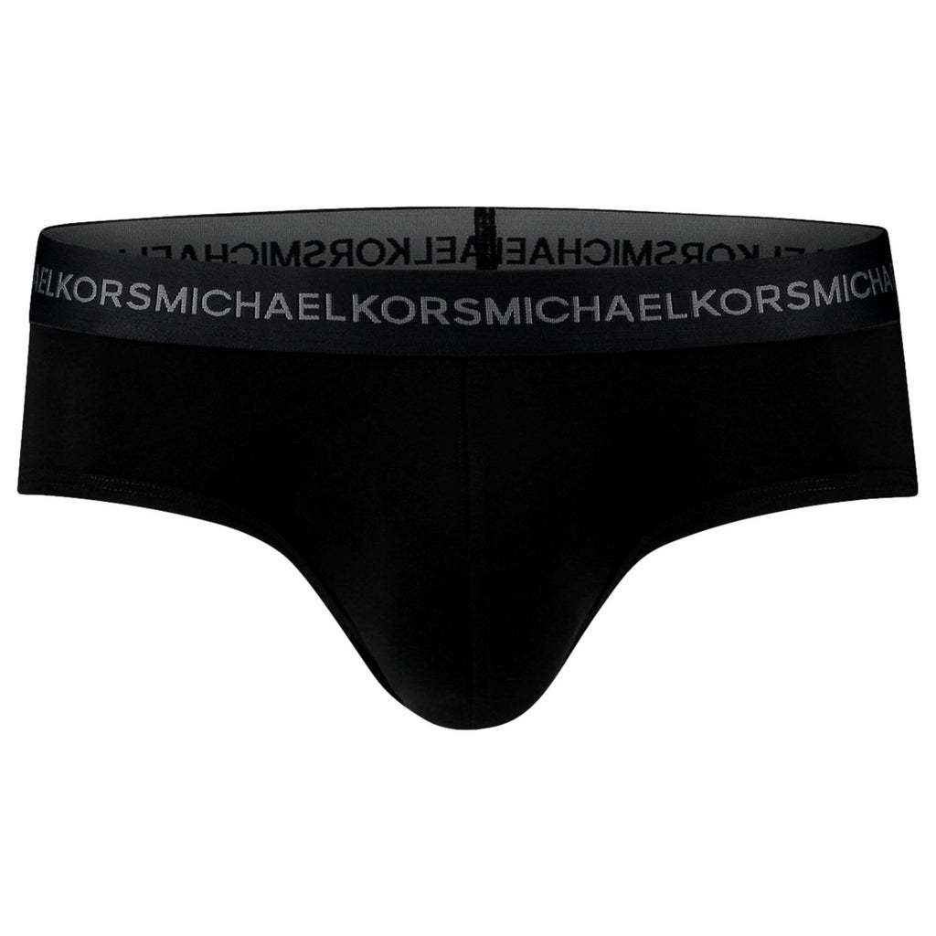 Michael Kors Supreme Touch Supima Cotton Blend 3 Pack Briefs - Black - Utility Bear