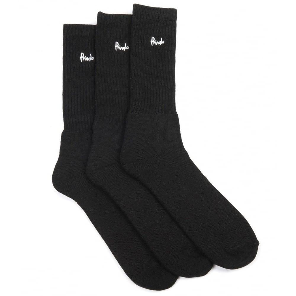 Pringle Sports Socks 3 Pack Black - Utility Bear