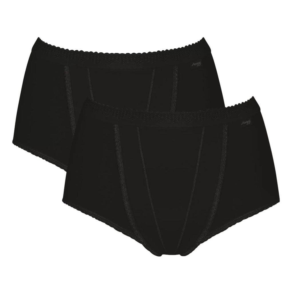Sloggi Women's Shapewear Brief - Black - Schwarz (BLACK) - 14 (Brand size:  40) : : Fashion