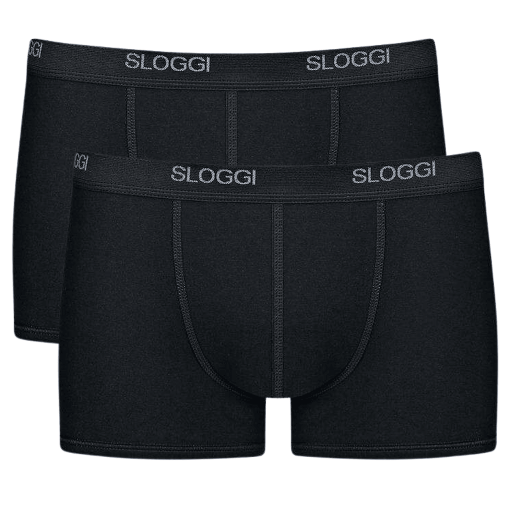 Sloggi Men Basic Short 2 Pack - Black - Utility Bear