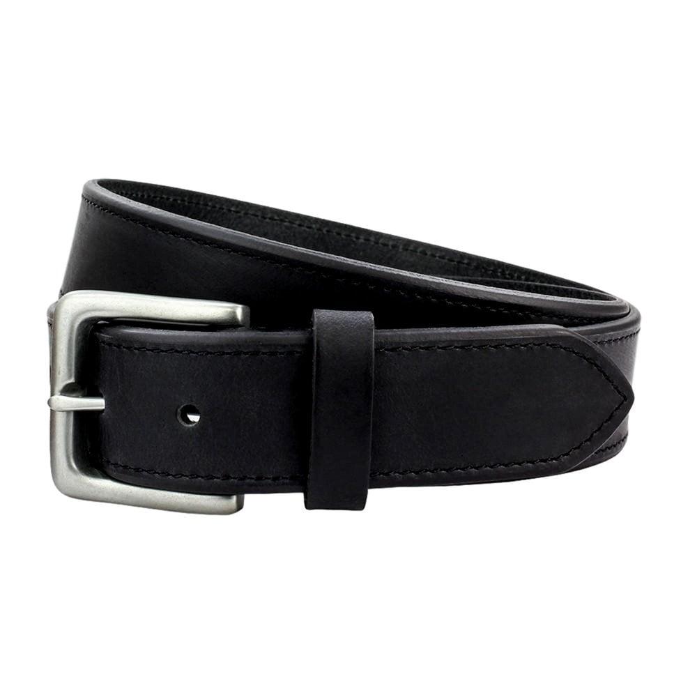 Sophos 35Mm Contrast Edge Leather Belt - Black - Utility Bear
