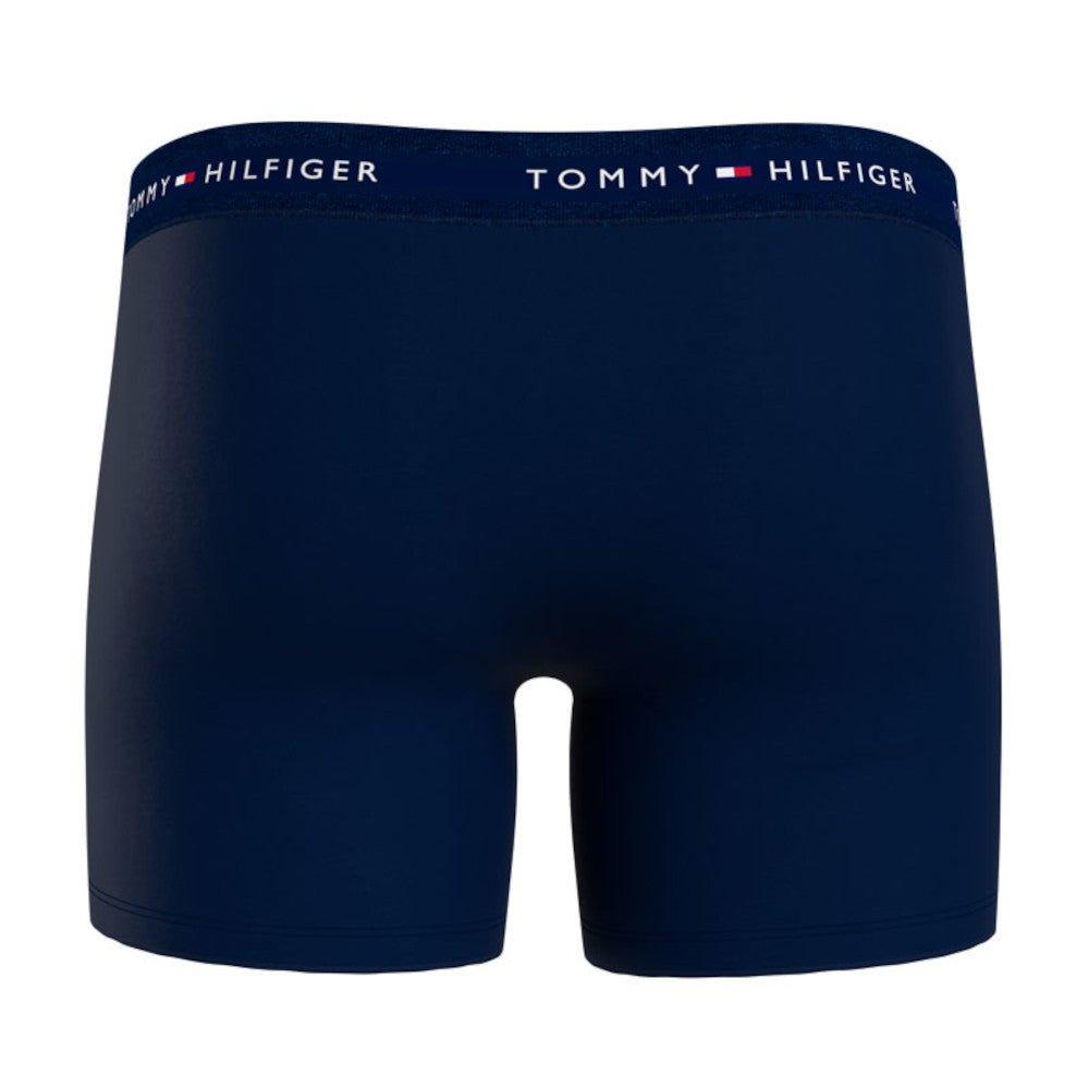 Tommy Hilfiger 3 Pack Signature Cotton Essentials Boxer Briefs - Desert Sky/White/Primary Red - Utility Bear