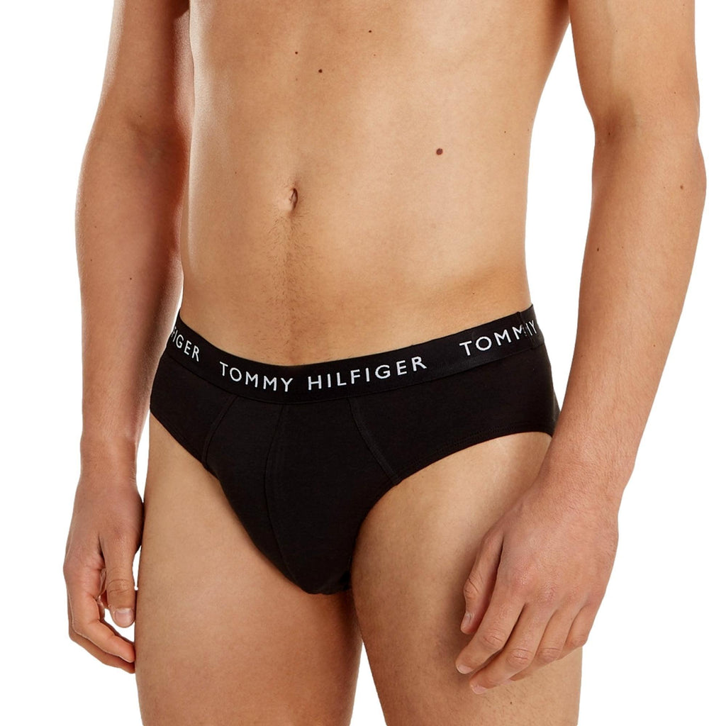 Tommy Hilfiger 3 Pack Stretch Recycled Cotton Briefs - Black - Utility Bear
