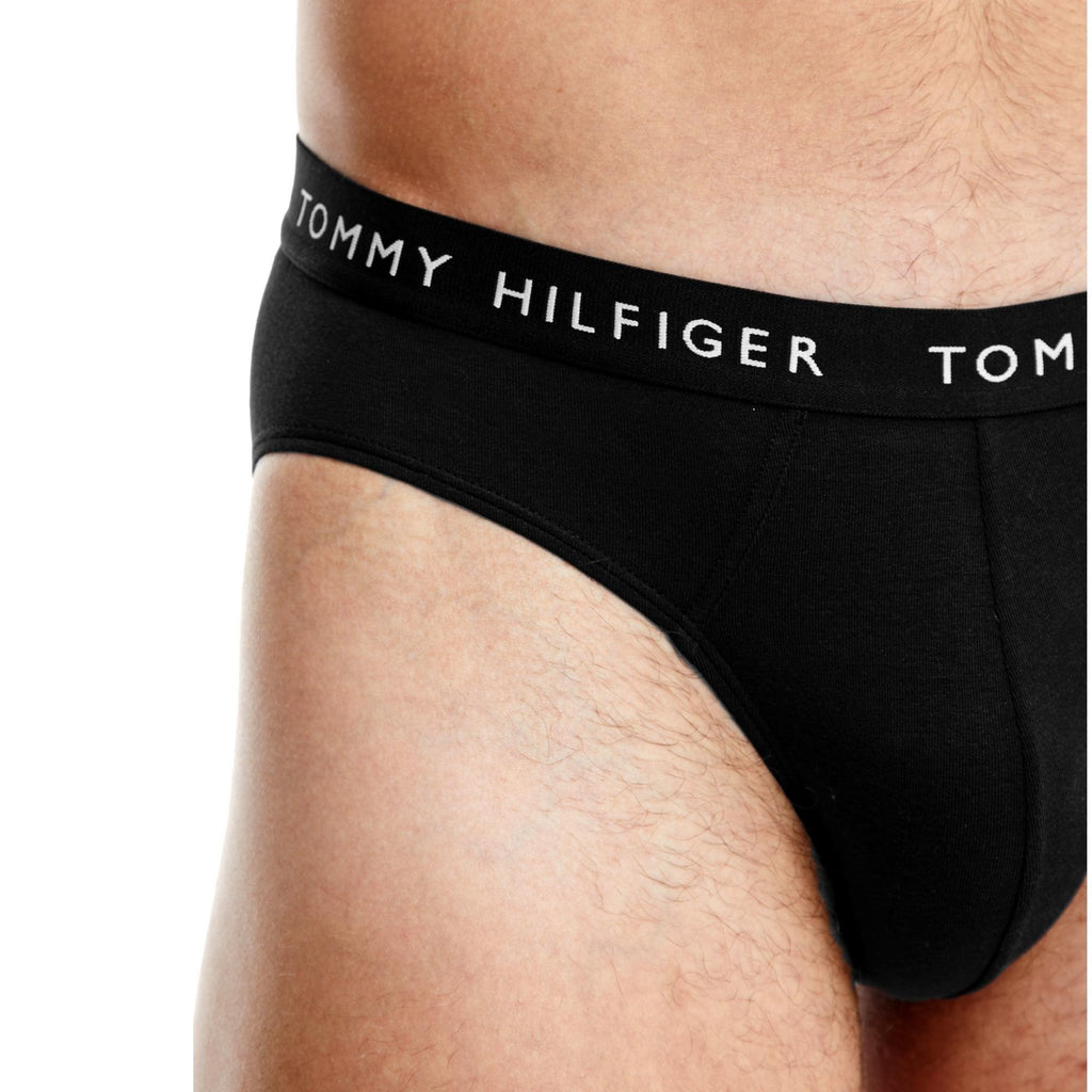 Tommy Hilfiger 3 Pack Stretch Recycled Cotton Briefs - Black/Sublunar/White - Utility Bear
