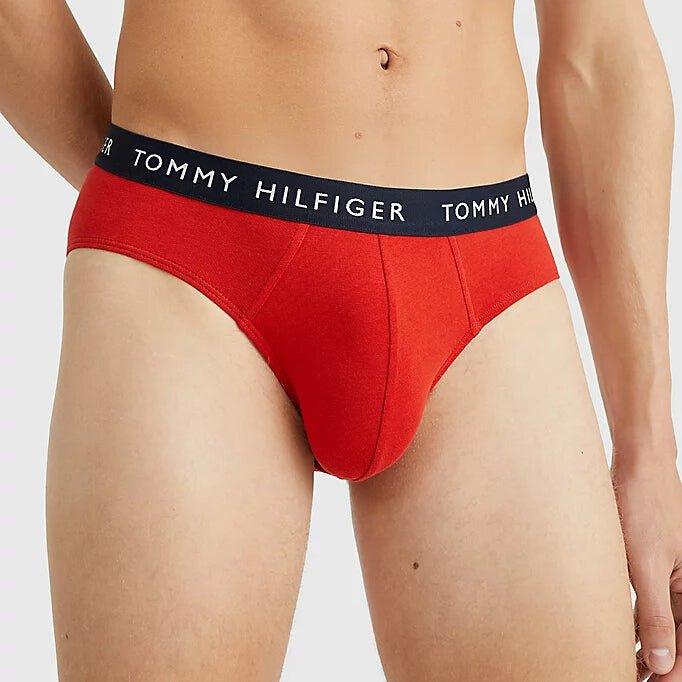 Tommy Hilfiger 3 Pack Stretch Recycled Cotton Briefs - Bold Blue/Iceberg/Empire Flm - Utility Bear