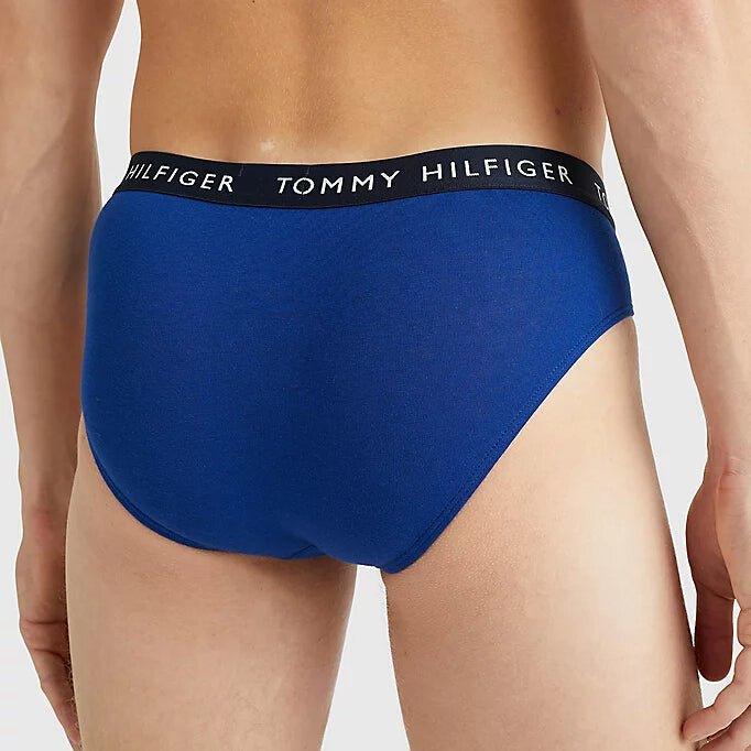 Tommy Hilfiger 3 Pack Stretch Recycled Cotton Briefs - Bold Blue/Iceberg/Empire Flm - Utility Bear