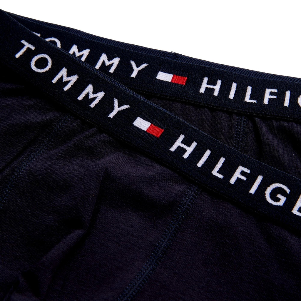 Tommy Hilfiger Boys 2 Pack Original Cotton Trunk - Desert Sky/Desert Sky - Utility Bear