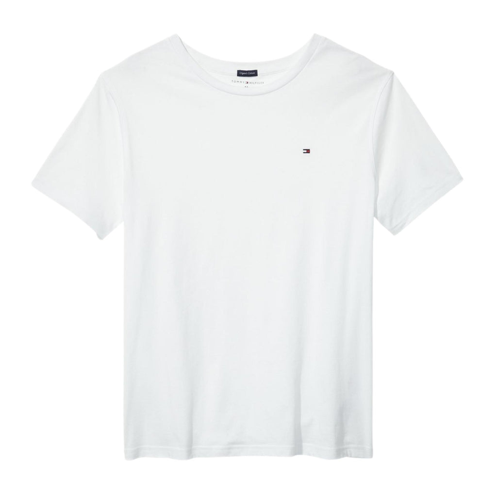 Tommy Hilfiger Cotton Icon Short Sleeve T-Shirt - White - Utility Bear
