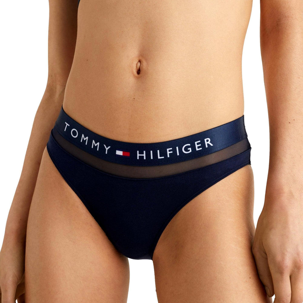Tommy Hilfiger Cotton Mesh Bikini Brief - Navy - Utility Bear