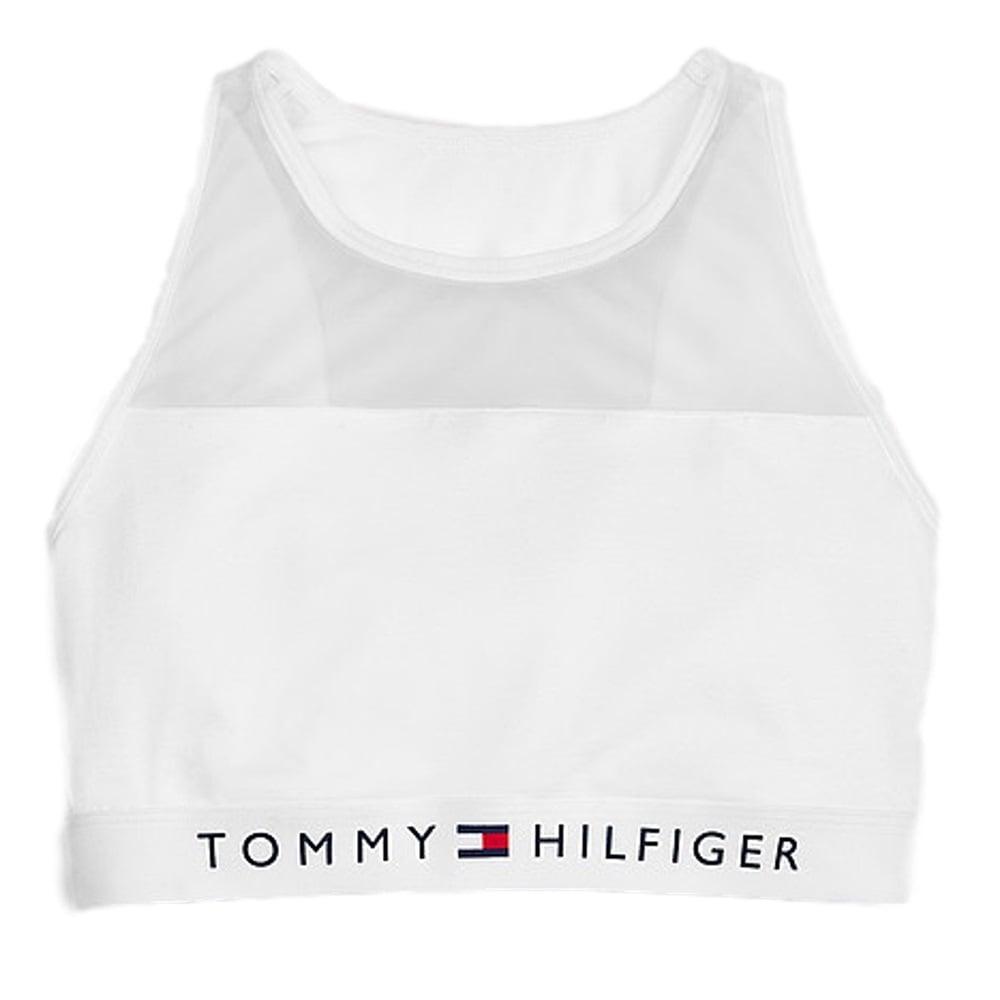 Tommy Hilfiger Cotton Mesh Bralette - White - Utility Bear