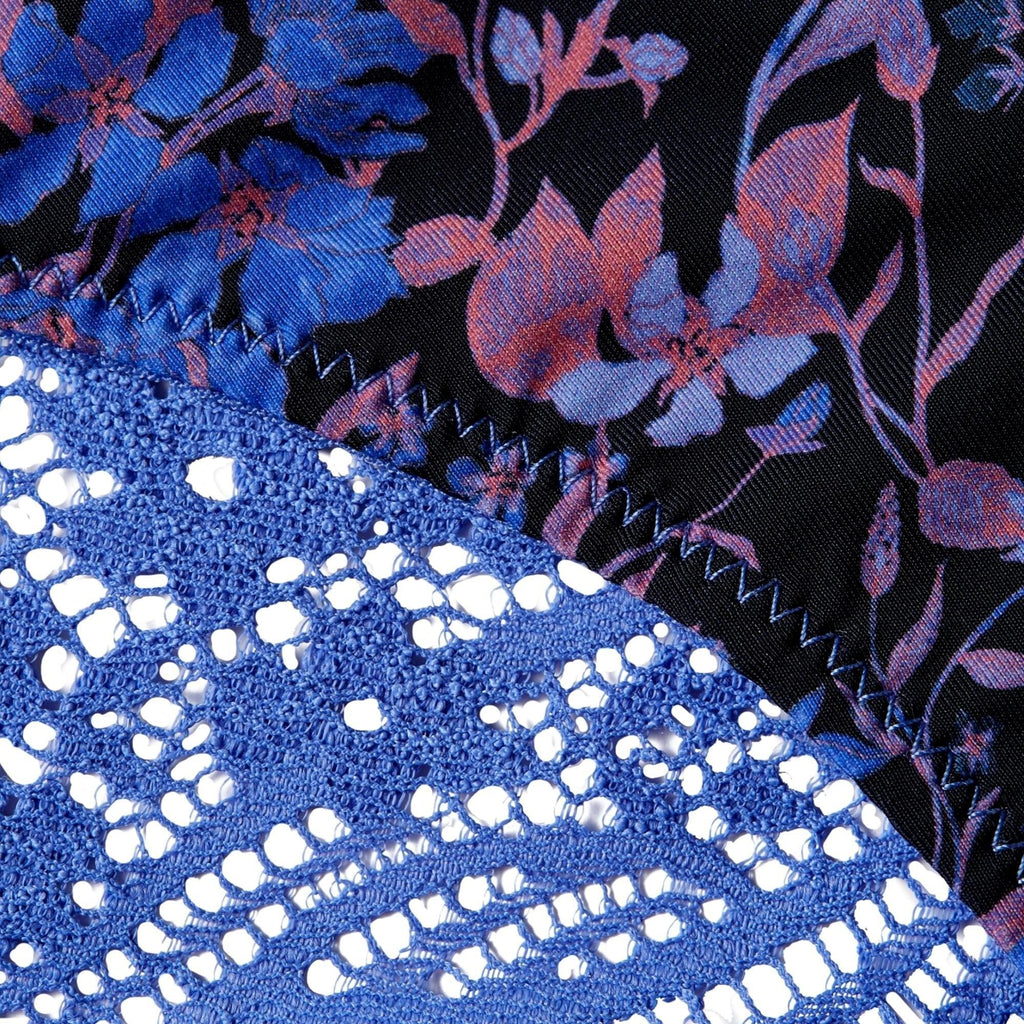 Tommy Hilfiger Lace Print Bikini - Iris Blue Wildflowers - Utility Bear