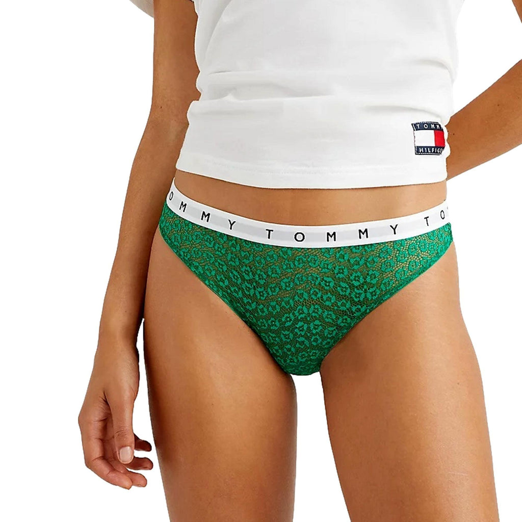 Tommy Hilfiger Lace Thong 3 Pack - Solar Yellow/Green Mal/Pink Amour - Utility Bear