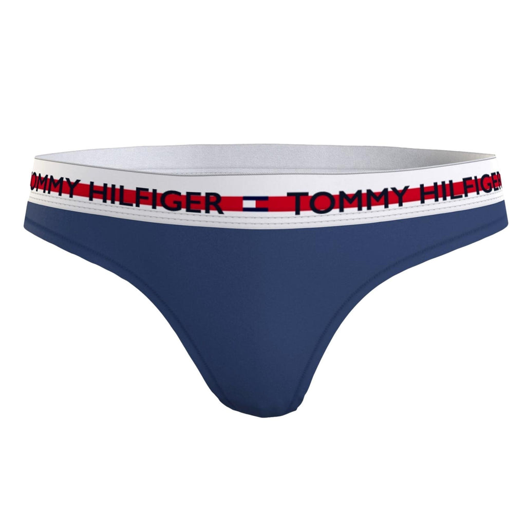 Tommy Hilfiger Logo Stripe Thong - Pale Navy - Utility Bear