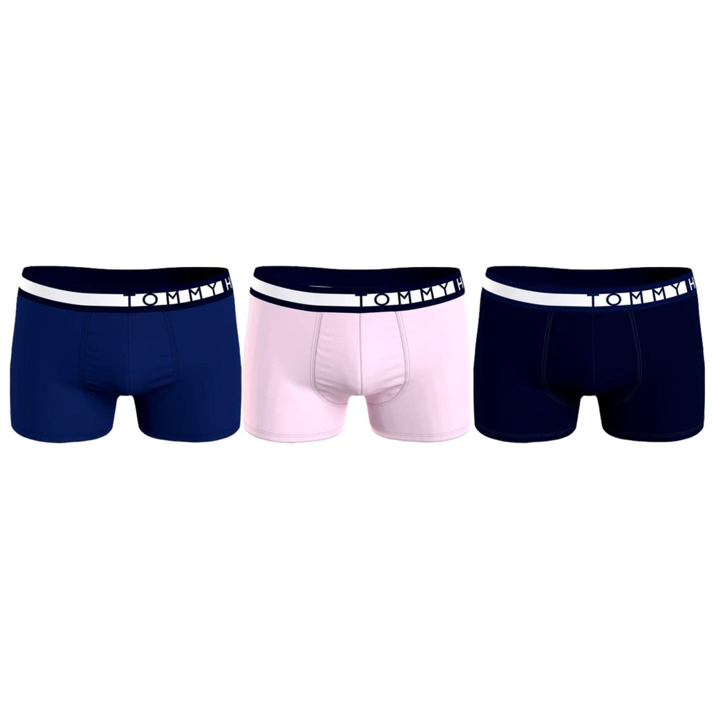 Tommy Hilfiger Logo Waistband 3 Pack Trunk - Desert Sky/Pale Pink/Bold Blue - Utility Bear