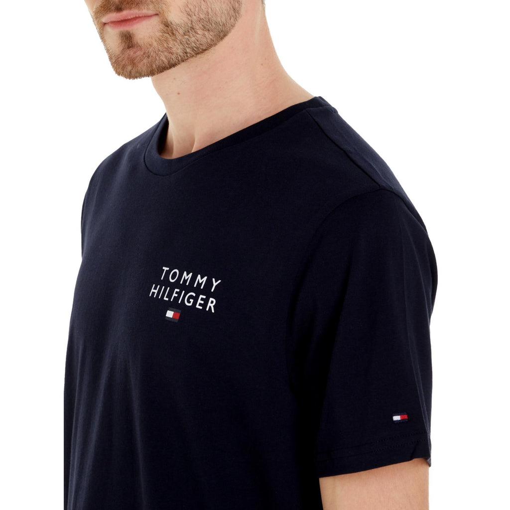 Tommy Hilfiger Men's Logo Short Sleeve T-Shirt - Desert Sky - Utility Bear