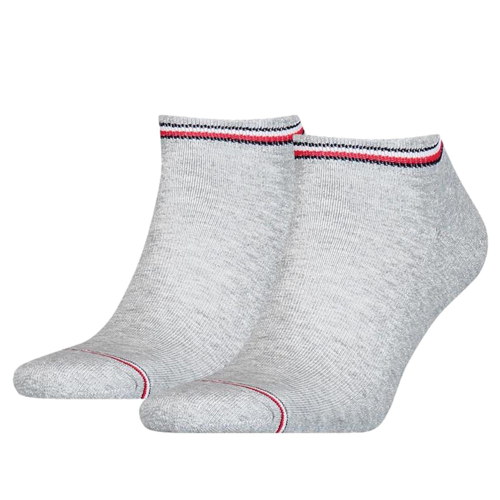Tommy Hilfiger Mens Iconic Sports Sneaker Sock 2 Pack - Tommy Original - Utility Bear