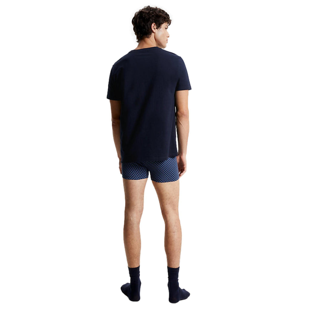 Tommy Hilfiger Mens Trunks, Socks & T-Shirt Gift Set - Print/Desert Sky - Utility Bear