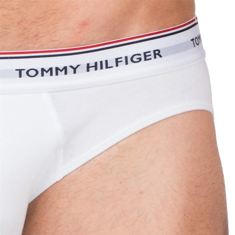 Tommy Hilfiger Premium Essential Brief 3 Pack - White - Utility Bear