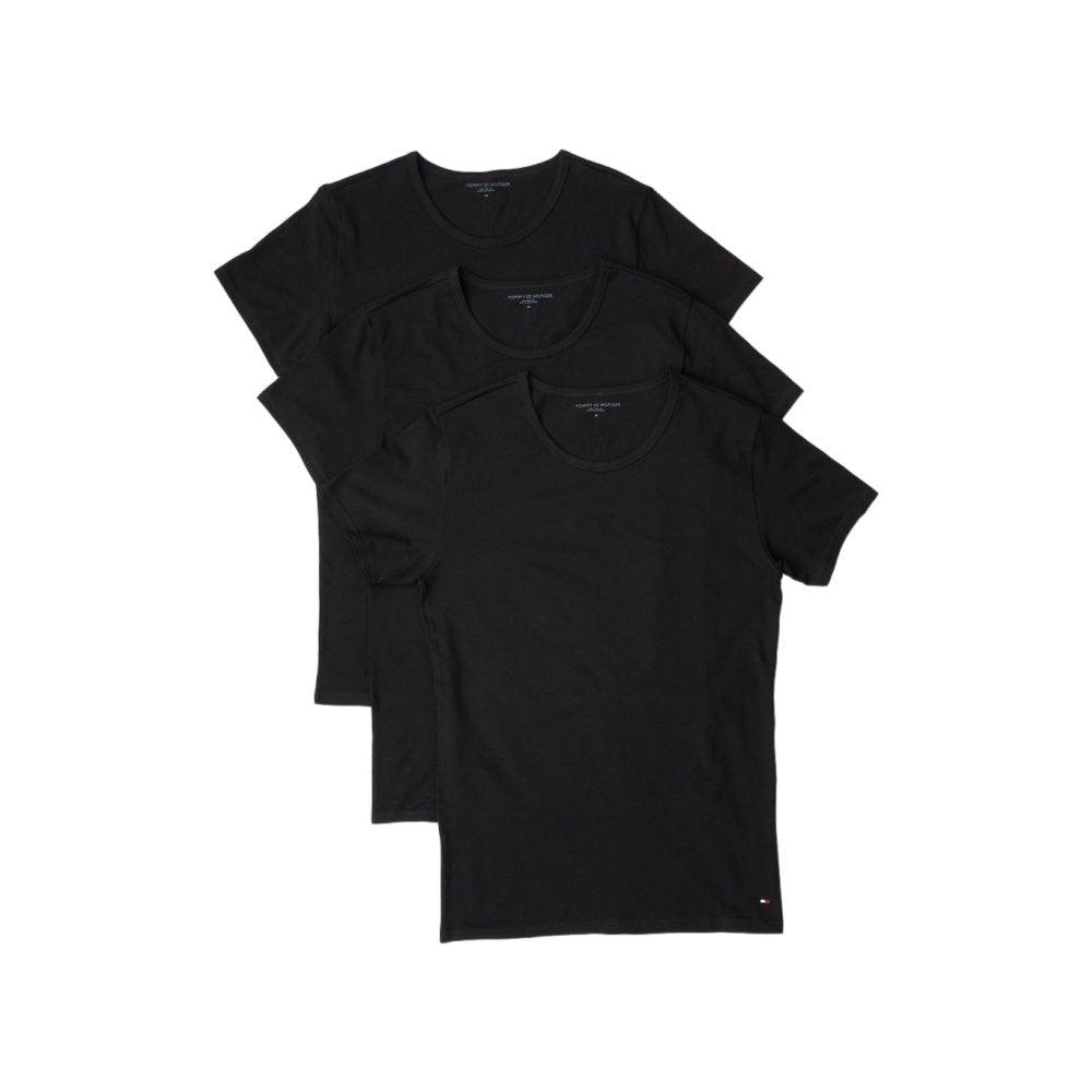 Tommy Hilfiger Premium Essential Crew Neck T-Shirt 3 Pack - Black - Utility Bear