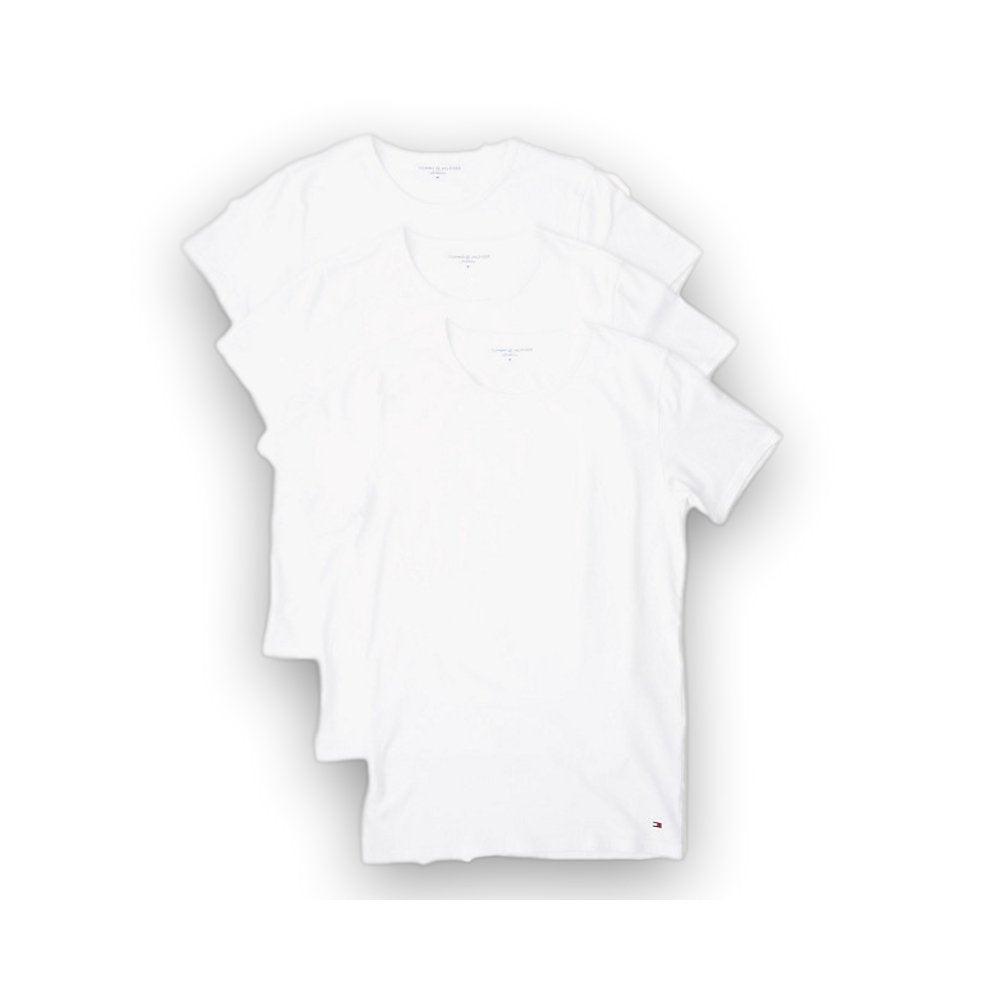 Tommy Hilfiger Premium Essential Crew Neck T-Shirt 3 Pack - White - Utility Bear