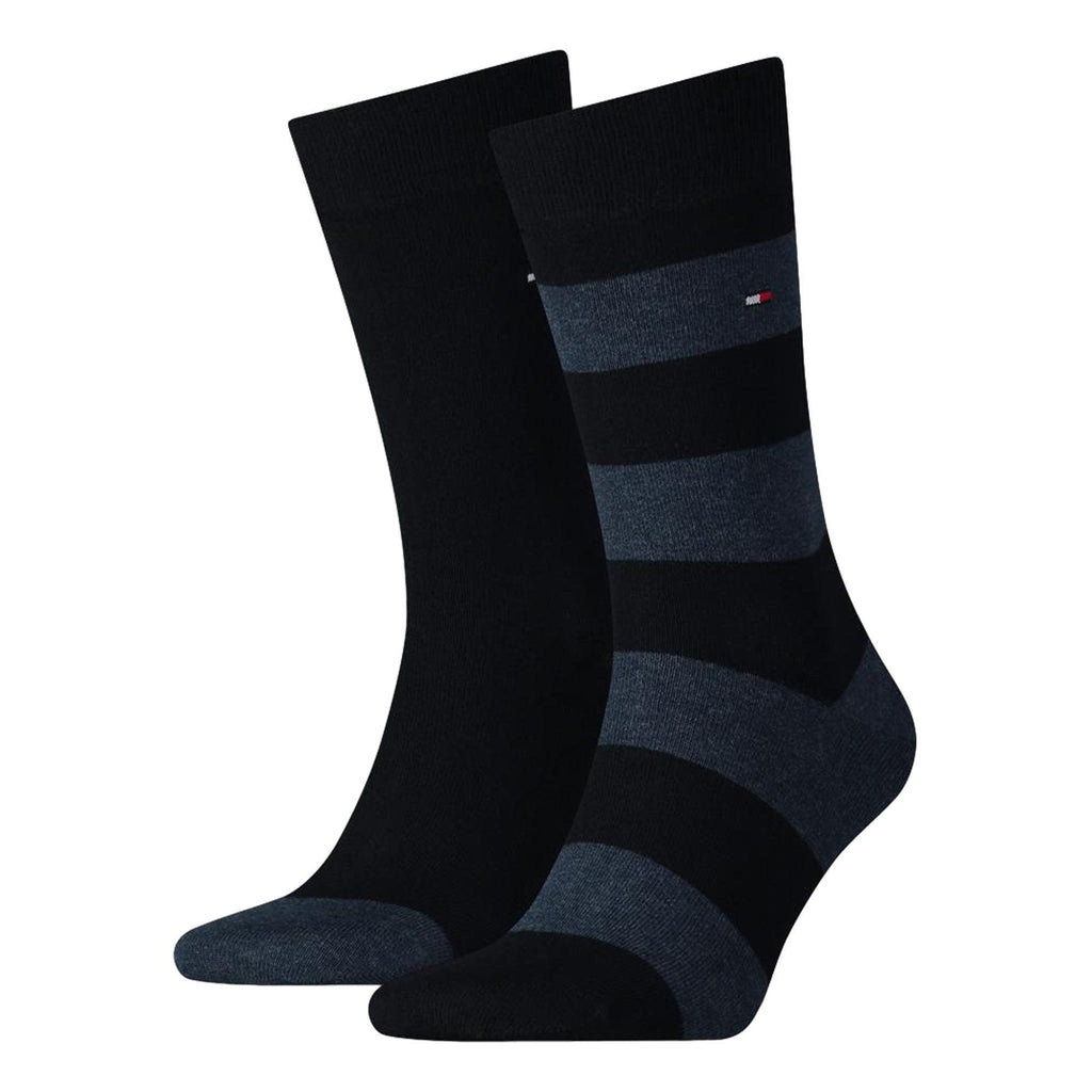 Tommy Hilfiger Rugby Striped Socks 2-Pack - Dark Navy - Utility Bear