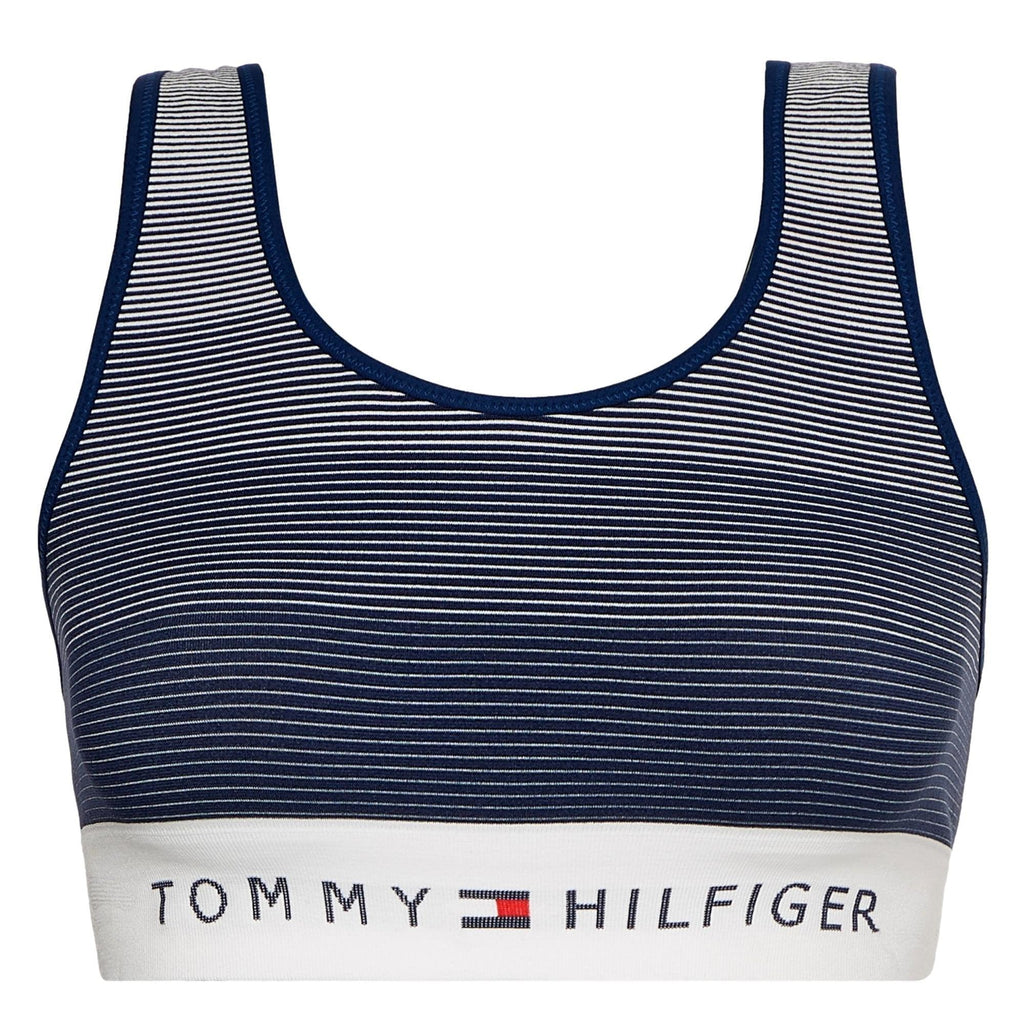Tommy Hilfiger Seamless Stripe Bralette Curve - Twilight Indigo - Utility Bear
