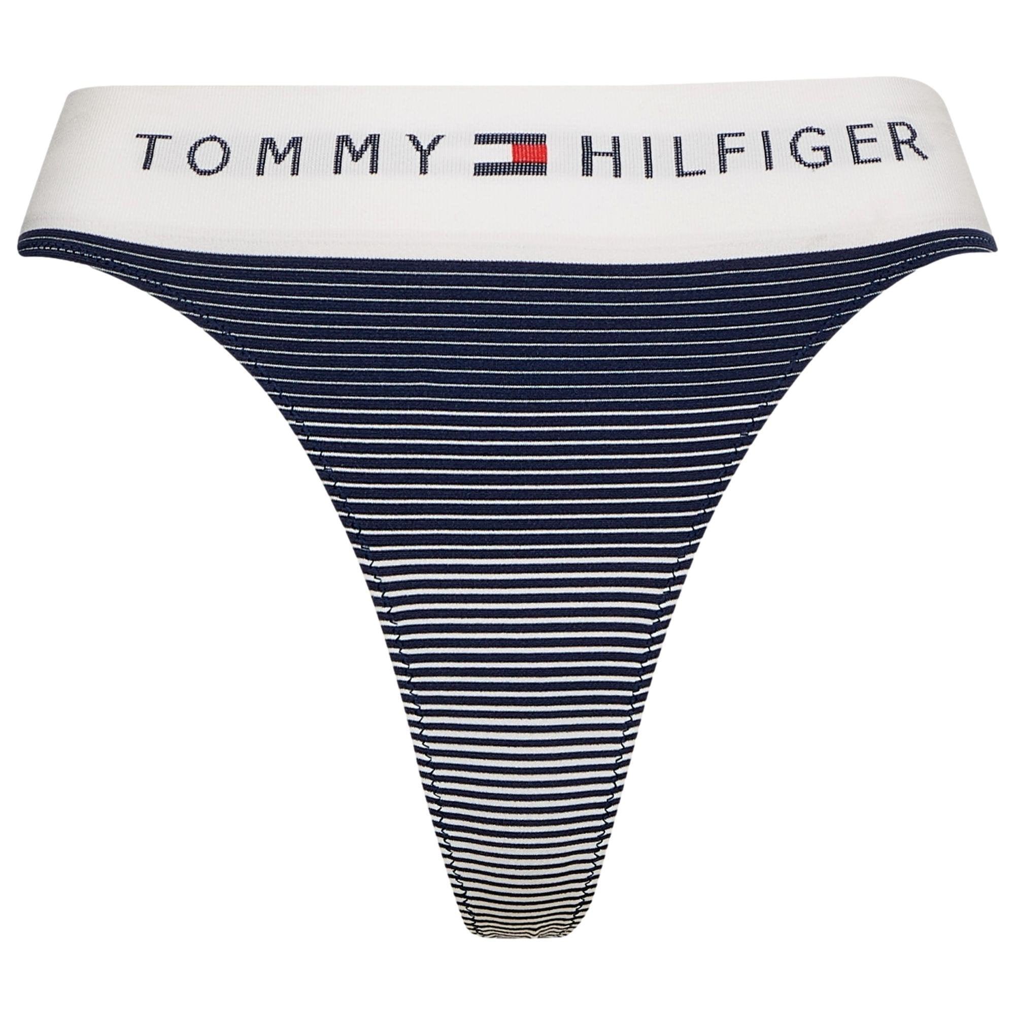 Tommy Hilfiger Seamless Stripe Thong - Twilight Indigo - Utility Bear  Apparel & Accessories