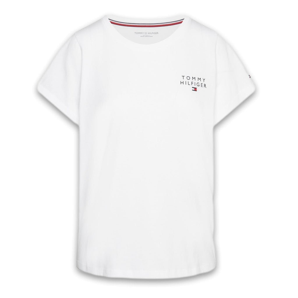Tommy Hilfiger Womens Short Sleeve T-Shirt - White - Utility Bear