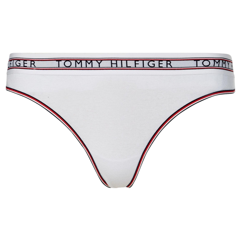 Tommy Hilfiger Signature Tape Thong - White - Utility Bear
