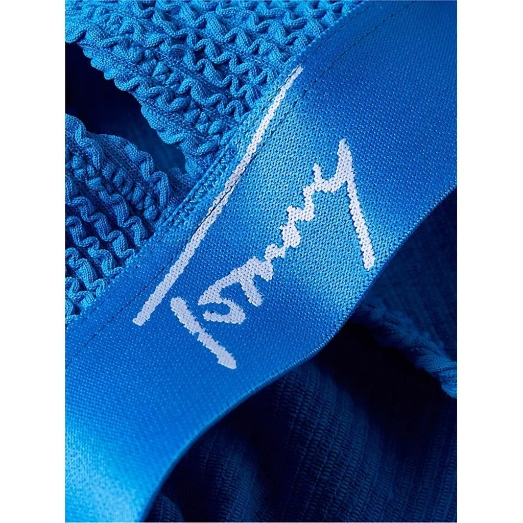 Tommy Hilfiger Signature Underband Halter Triangle Bikini Top - Deep Sky Blue - Utility Bear