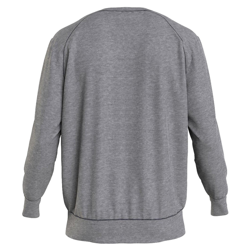 Tommy Hilfiger Stripe Logo Lounge Sweatshirt - Medium Grey Heather - Utility Bear