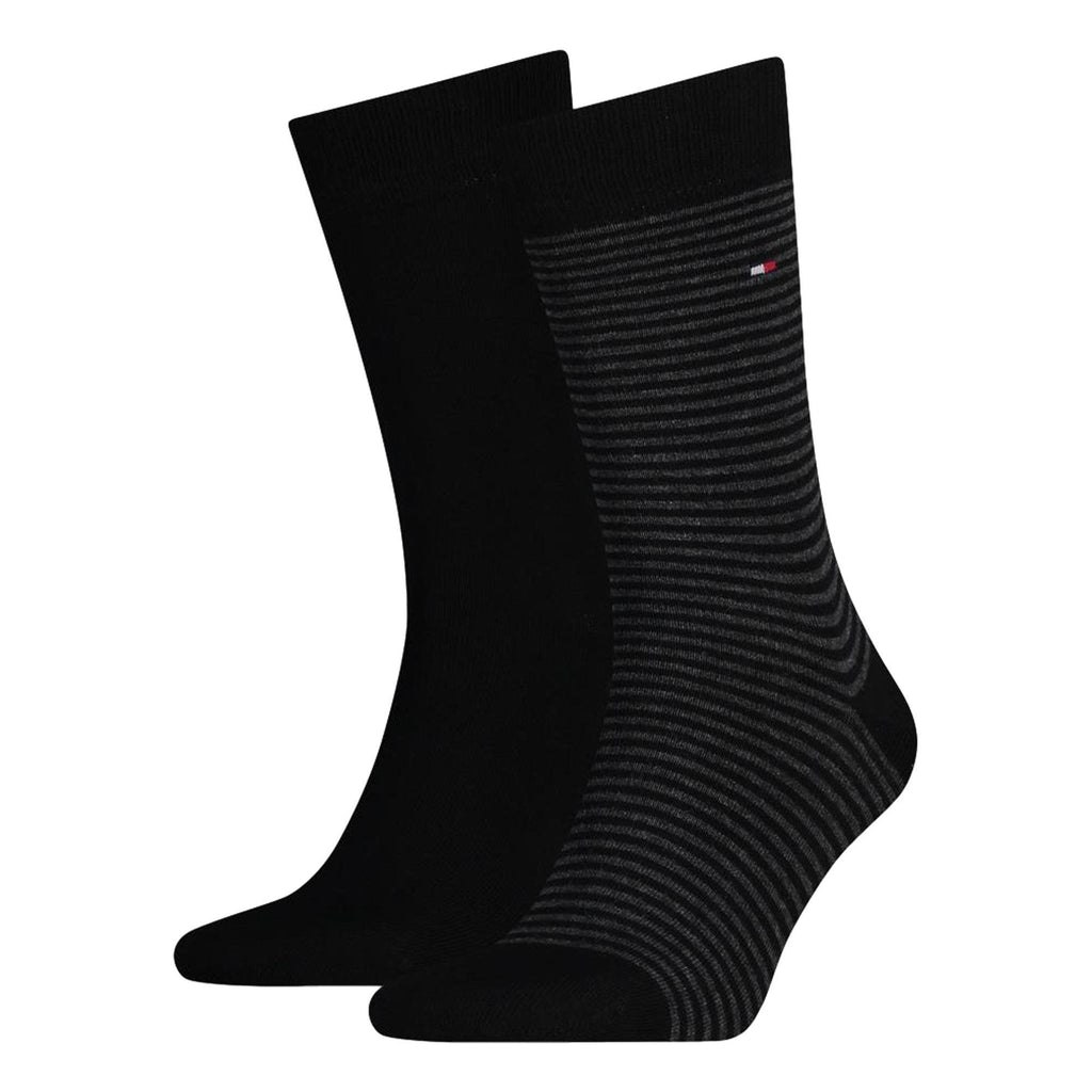 Tommy Hilfiger Striped Socks 2-Pack - Black - Utility Bear