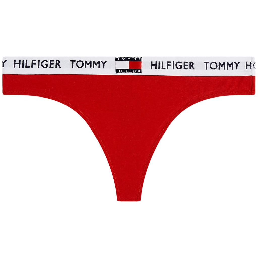 Tommy Hilfiger Tommy 85 Cotton Thong - Tango Red - Utility Bear