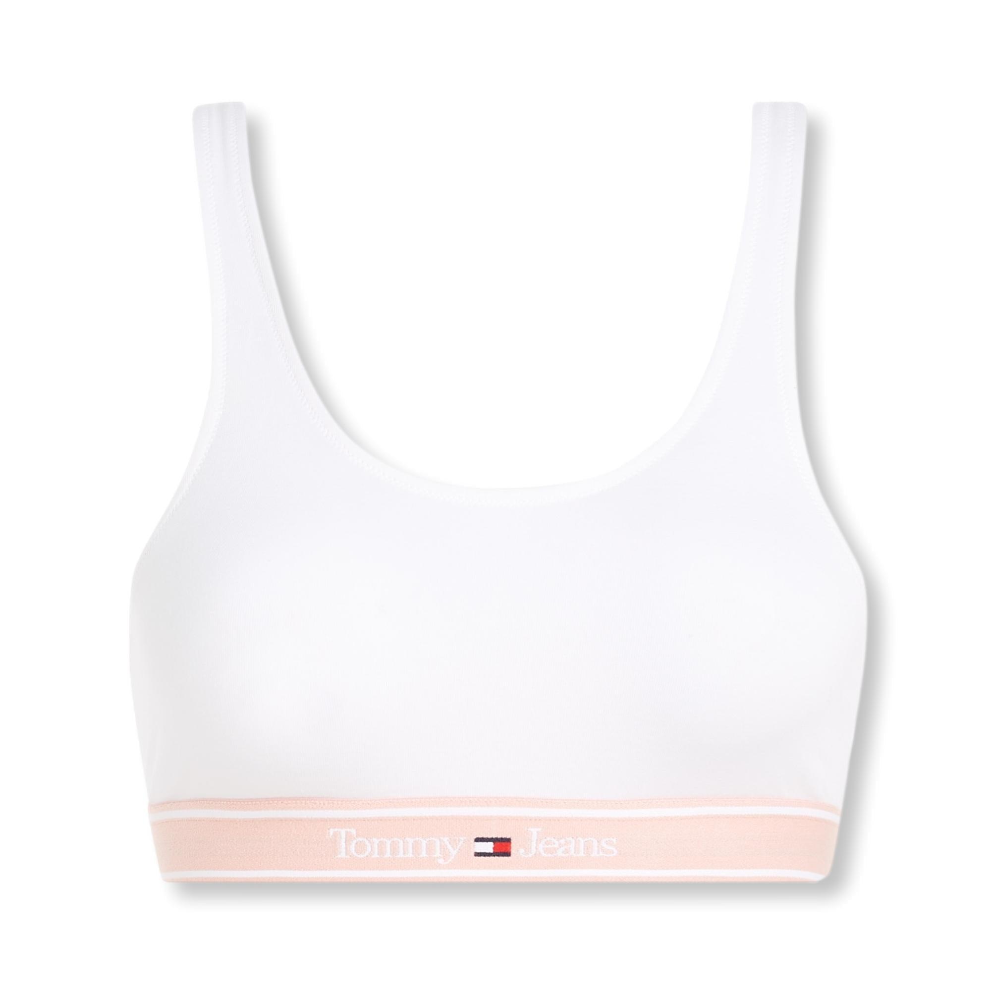 Tommy Hilfiger Tommy Jeans Logo Bralette - White - Utility Bear Apparel &  Accessories