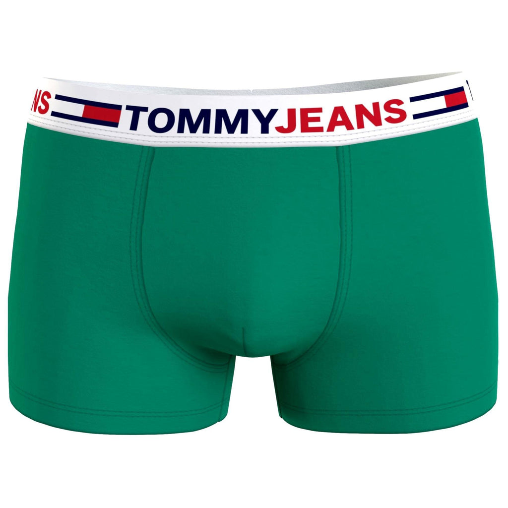 Tommy Hilfiger Tommy Jeans Logo Waistband Trunk - Green Malachite - Utility Bear
