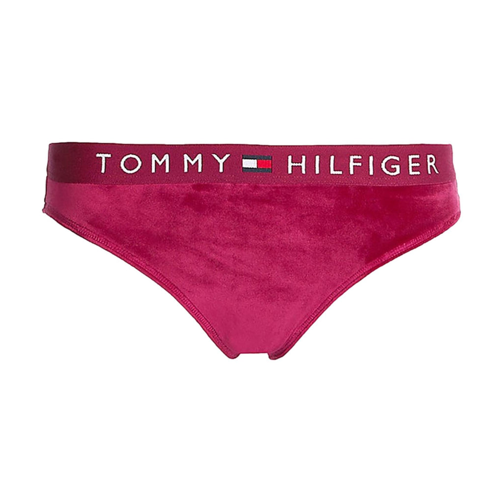 Tommy Hilfiger Velour Thong - Italian Wine - Utility Bear