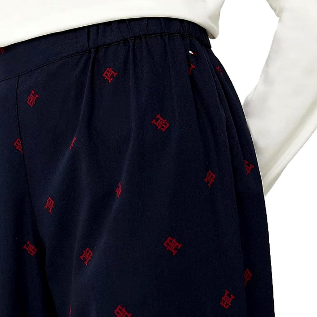 Tommy Hilfiger Women'S Th Monogram Pyjamas & Slippers Gift Box - Ivory/Rouge - Utility Bear