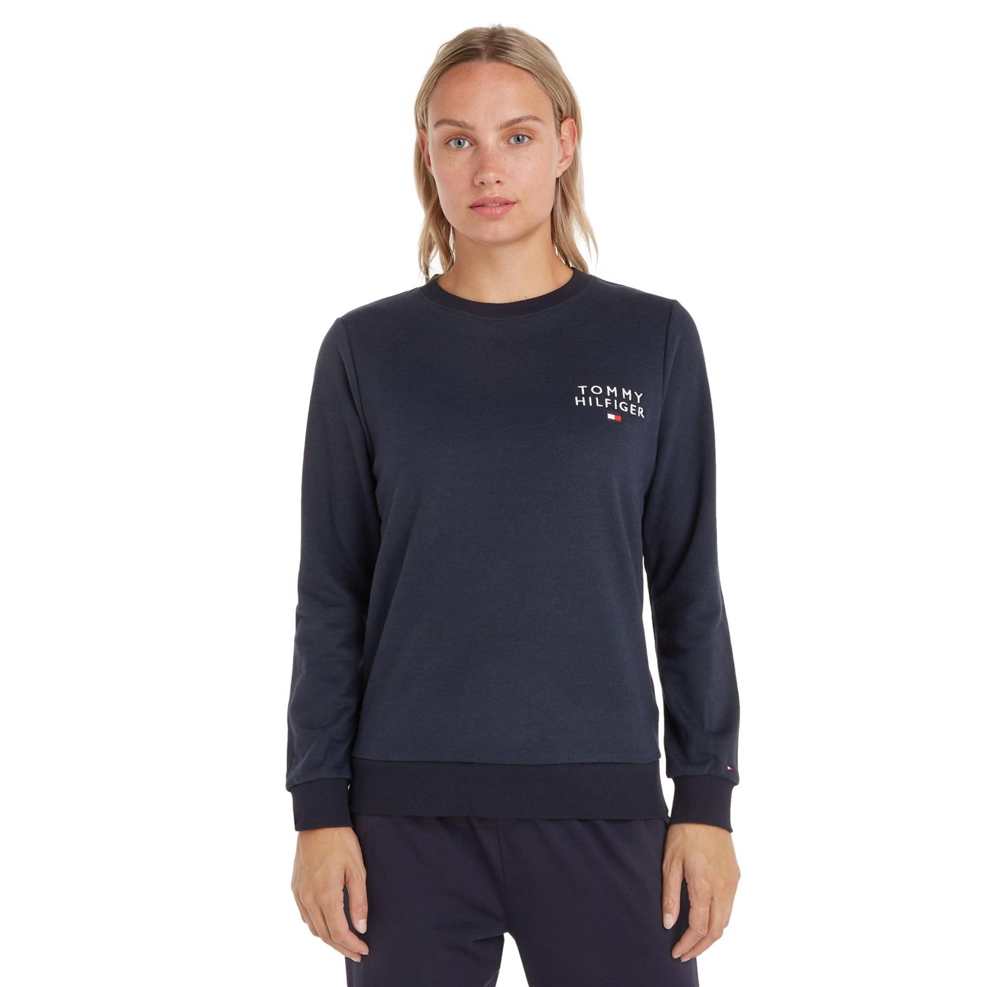 Logo Tommy Sky Hilfiger Womens Round Desert Bear - Sweatshirt Utility Accessories Neck - Apparel &