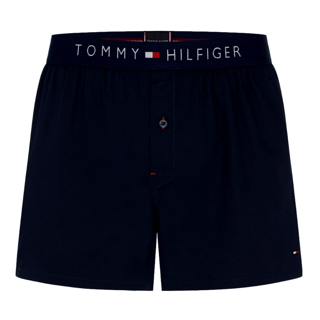Tommy Hilfiger Woven Cotton Icon Boxers - Navy - Utility Bear