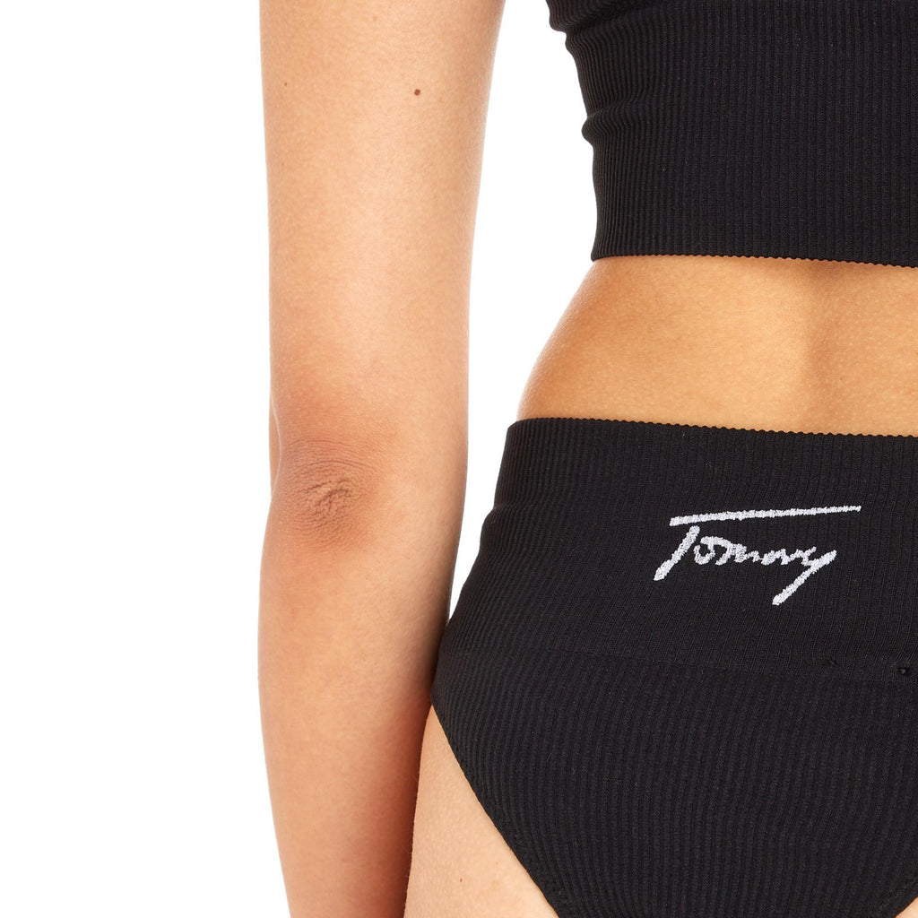 Tommy Jeans Signature Thong - Black - Utility Bear
