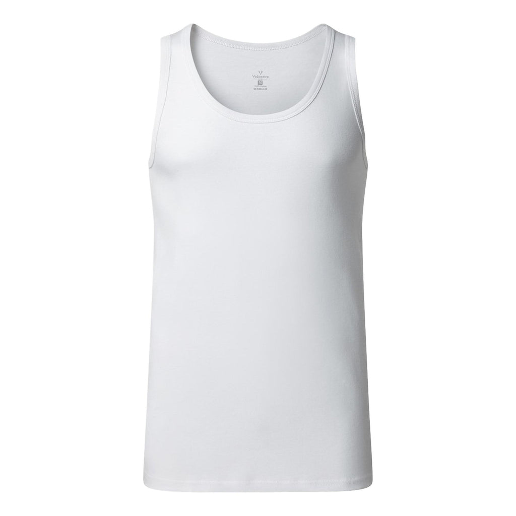 Vedoneire 2 Pack Classic Cotton Vest - White - Utility Bear