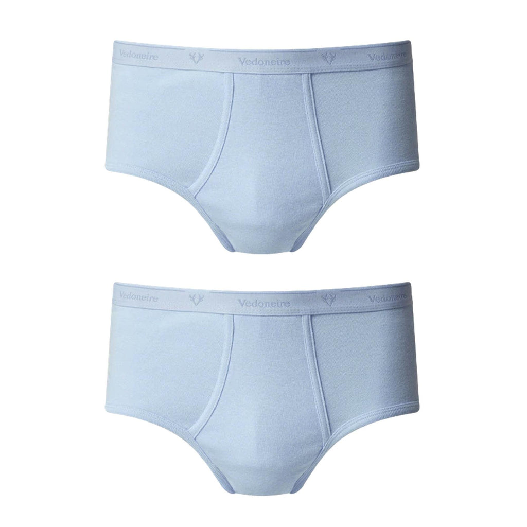 Vedoneire Classic Fly Front Briefs 2 Pack - Blue - Utility Bear