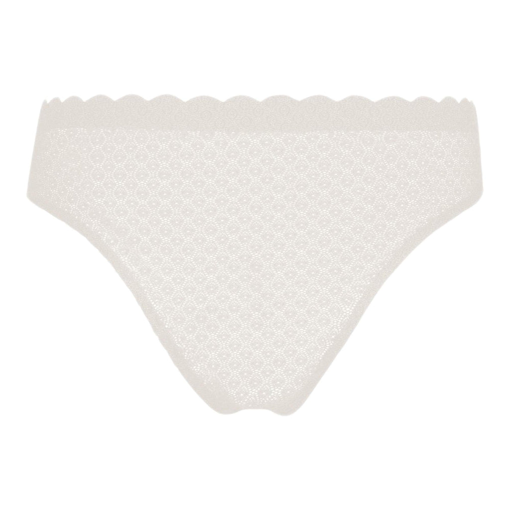 Sloggi Zero Feel Lace Brazil Panty - Angora - Utility Bear