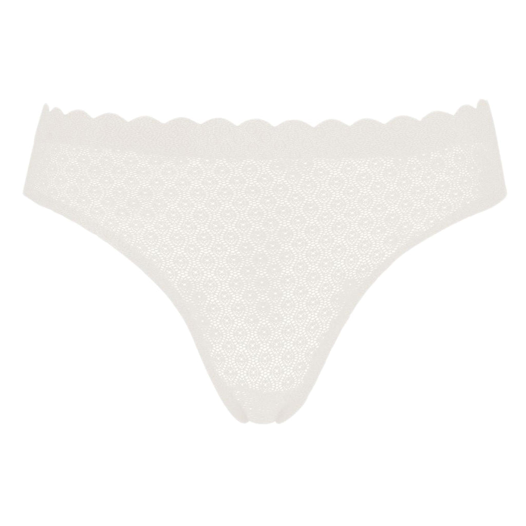Sloggi Zero Feel Lace Brazil Panty - Angora - Utility Bear